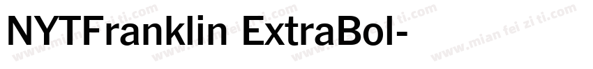 NYTFranklin ExtraBol字体转换